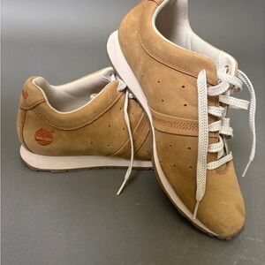 Timberland Tan Sneakers with White Accents